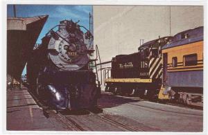 Burlington Railroad Train 5626 Denver Colorado postcard