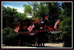 Tennessee Nashville Opryland Steam Locomotive Taking Guests On Tour Of The Park