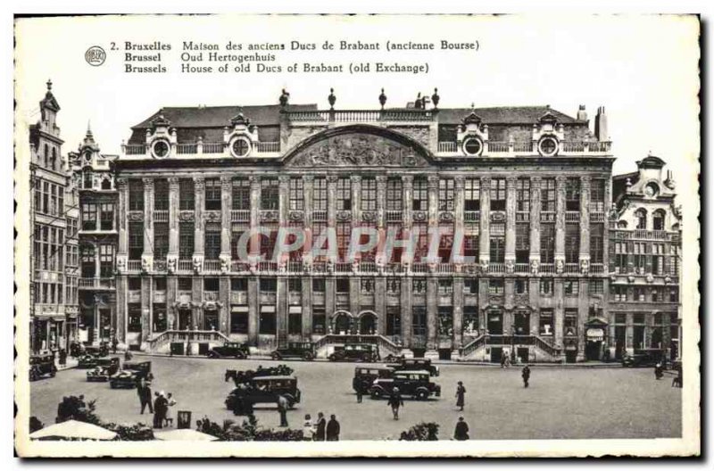 Old Postcard Brussels Maison Des Veterans Dukes of Brabant Old Exchange