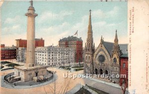 Washington Monument, Mt Vernon Place - Baltimore, Maryland MD  