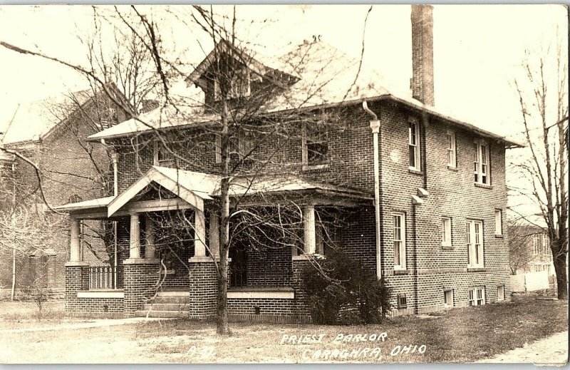 C.1910 RPPC Priest Parlor, Caraghra, Ohio Postcard P123