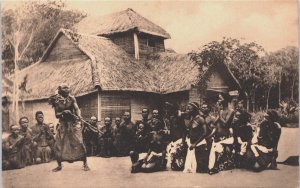 Congo Mundebalikale Banfumu Danser te Tua Vintage Postcard C119