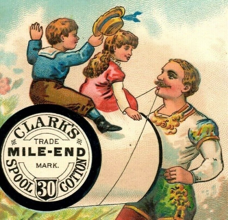 1870's-80's Clark's Spool Cotton Circus Performer Children B P197