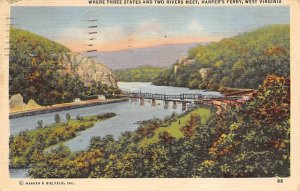 Where three states and two rivers meet, Harpers Ferry, WV