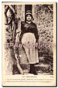 Postcard Old Types Creusois We threw Says My Kind You Think I'll find