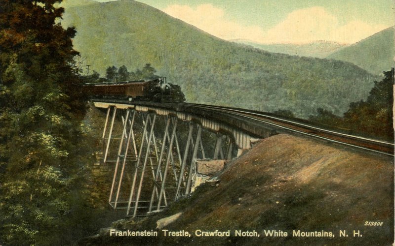 NH - Crawford Notch. Frankenstein Trestle (Maine Central Railroad)