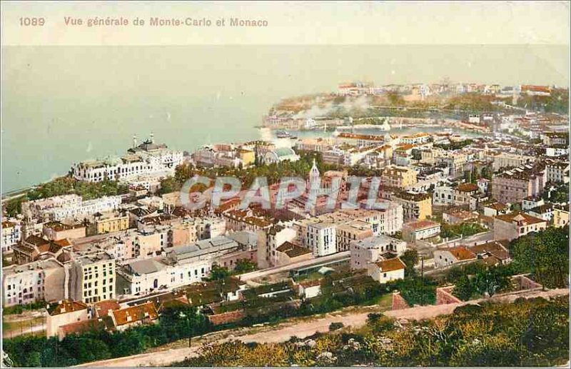 Postcard Modern Vue Generale Monte Carlo and Monaco