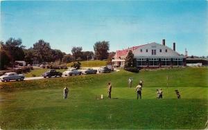 All Vets Club Golfing 1960 Clear Lake Iowa Resort Mason City Cook postcard 11937