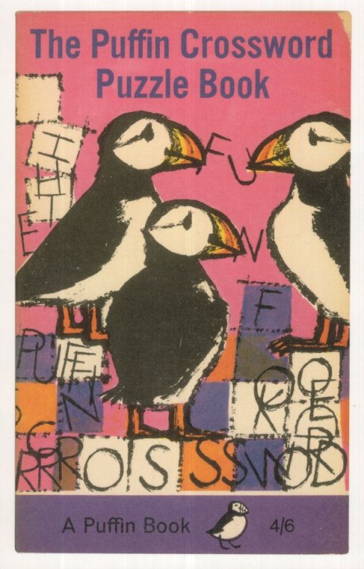 The Puffin Crossword Puzzle 1966 Book Postcard