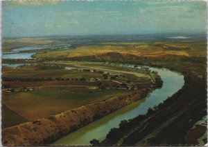 Australia Aerial View Along The River Murray South Australia Postcard BS.26