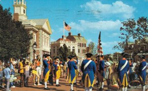 Walt Disney World Florida Liberty Square Fife and Drum Corps Postcard 02.96