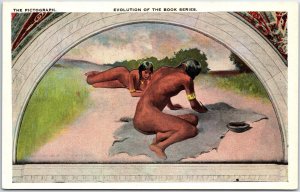VINTAGE POSTCARD THE PICTOGRAPH ART AT LIBRARY OF CONGRESS WASHINGTON DC 1920s