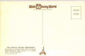 Early Walt Disney World, 01110205, Crystal Palace, Plaza Canal, Vintage Postcard
