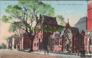 America Postcard - Elm Street, New Haven, Connecticut  RS36502