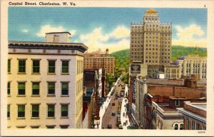 West Virginia Charleston View Of Capitol Street