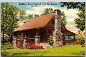 Old Matts Cabin Shepherd Of The Hills Country Near Branson Missouri MO Postcard