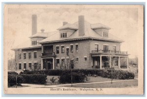 Wahpeton North Dakota Postcard Sheriff's Residence Exterior 1910 Vintage Antique