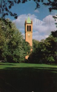 Vintage Postcard 1955 The Campanile Tower Iowa State College School Ames Iowa IA