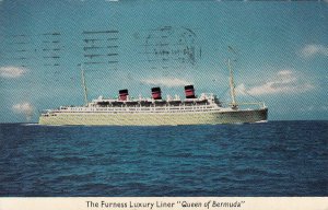 Postcard Furness Luxury Liner Queen of Bermuda