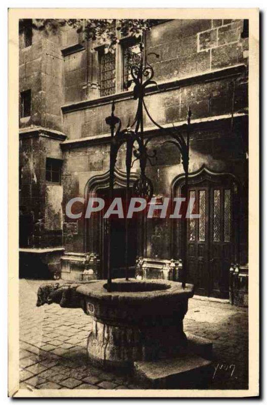 Old Postcard Musee De Cluny The old wells Paris