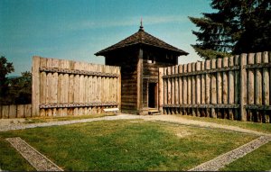 Canada British Columbia Langley Fort Langley National Historic Site Palisade ...