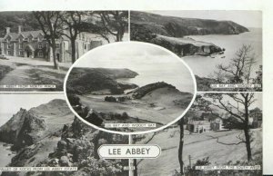 Devon Postcard - Views of Lee Abbey - Real Photograph - Ref TZ7334