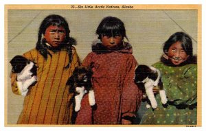 Postcard INDIAN SCENE State Of Alaska AK AP5059
