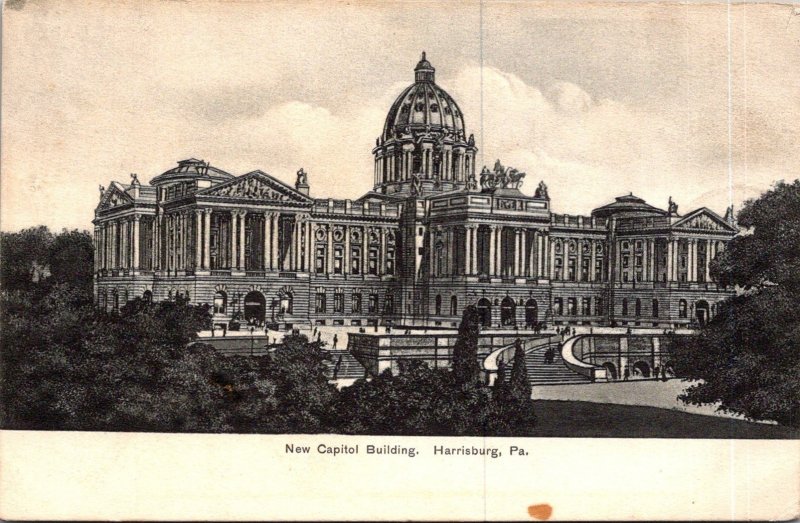 Pennsylvania Harrisburg The New Capitol Building 1907