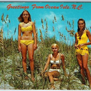 c1970s Ocean Isle, N.C Beautiful Women Bathing Suits Sencland Beach Norment A216