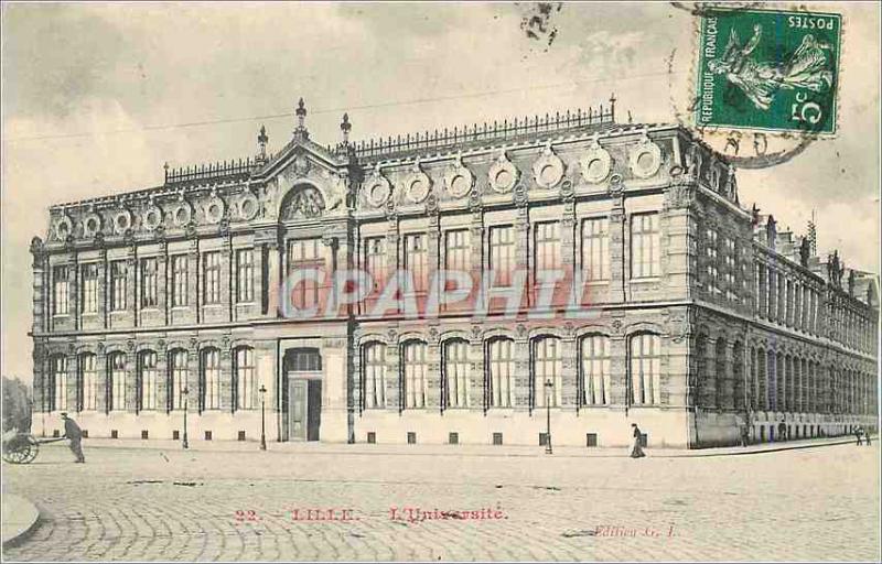 Old Postcard Lille University