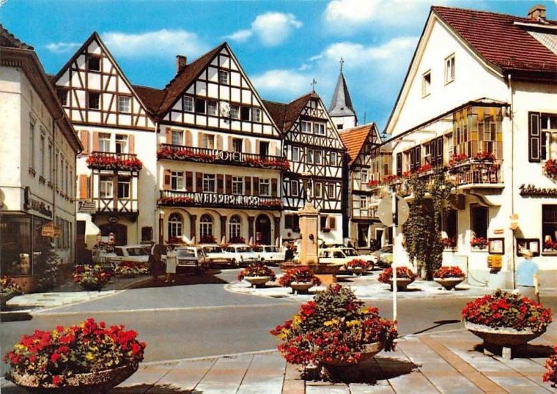 Bad Orb Im Naturpark Spessart Marktplatz Auto Cars Voitures Market Place Hippostcard