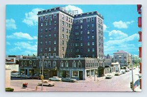 Fort Armstrong Hotel Street View Rock Island Illinois IL UNP Chrome Postcard O7