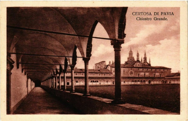 CPA Certosa di Pavia Chiostro Grande ITALY (395937)