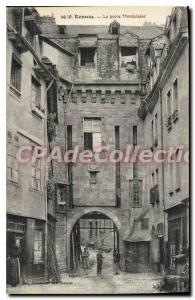 Postcard Old Rennes La Porte Mordelaise