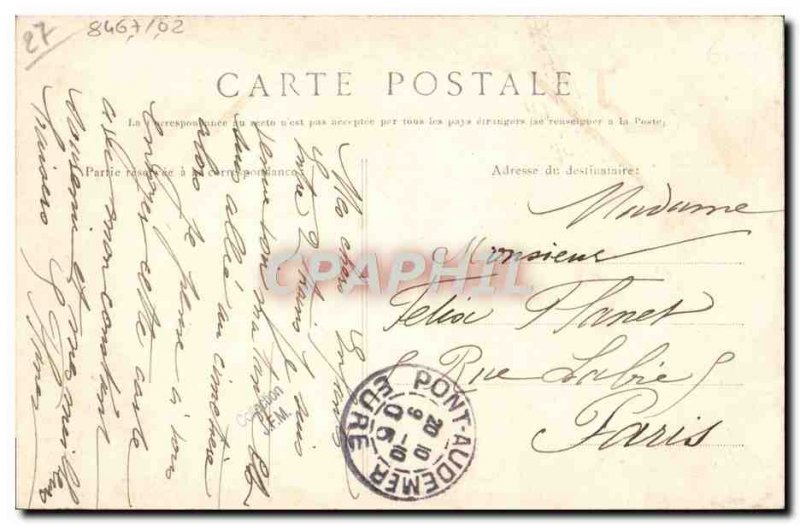 Old Postcard Pont Audemer Rue De La Republique