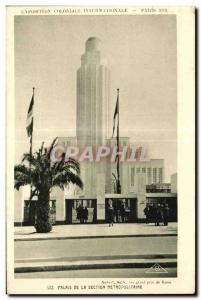 Old Postcard International Colonial Exposition Paris 1931 Palace Of Metropoli...