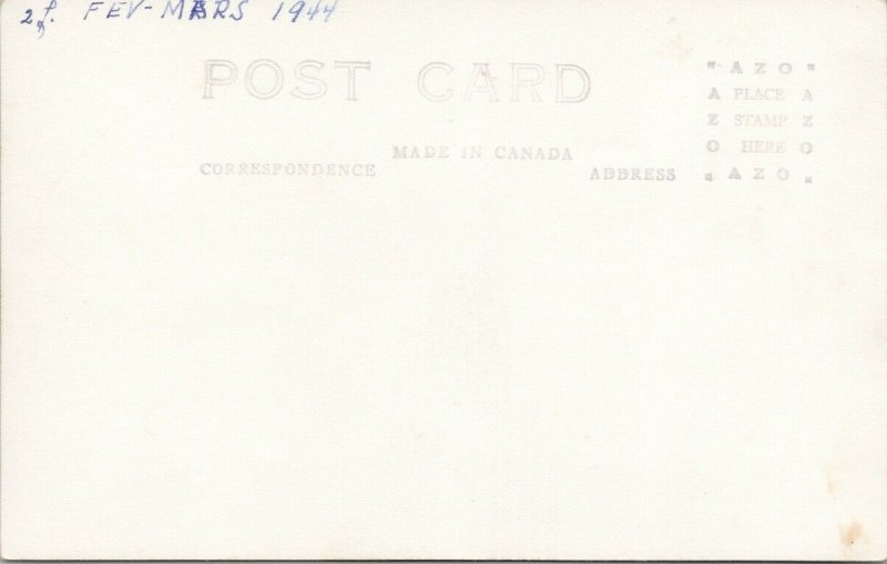 War Memorial Broadview SK Saskatchewan Statue c1914 Real Photo Postcard G65