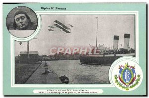 Old Postcard Jet Aviation Farman Biplane European tour in June and July 1911 ...