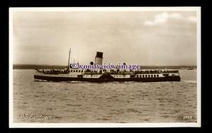 f1330 - Southern Railway Paddle Steamer - Sandown , built 1934 - postcard