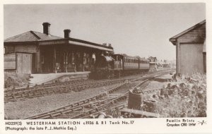 Westerham Tank Train Railway Station in 1936 Postcard