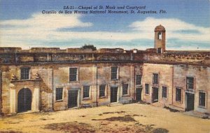 Chapel of St Mark and Courtyard Castillo de San Marcos National Monument St A...