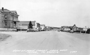 View of Main Street From West Custer, real photo Custer SD 