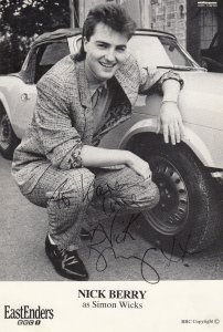 Nick Berry of Heartbeat Eastenders Vintage Hand Signed Cast Card Photo