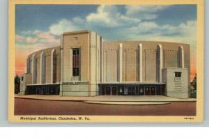 Charleston WV Auditorium Postcard