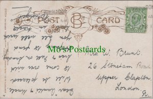 Genealogy Postcard - Brunt, 26 Stoneham Road, Upper Clapton, London GL896