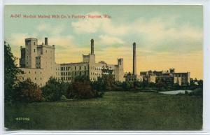 Horlick Malting Milk Co Factory Racine Wisconsin 1919c postcard