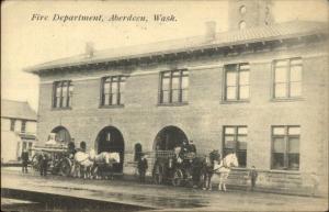 Aberdeen WA Fire Department c1910 Postcard