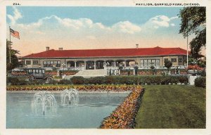 Pavilion, Garfield Park, Chicago, IL, Early Postcard, Unused