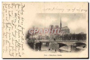 Postcard Old Paris Notre Dame the apse