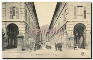 Old Postcard Chambery La Rue of good animation Gantry Maggi